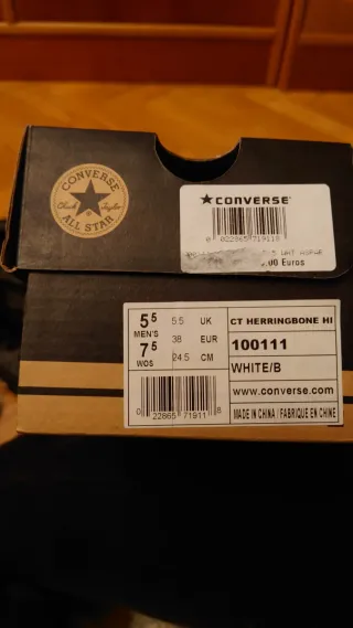 Zapatillas Converse Negro y Gris