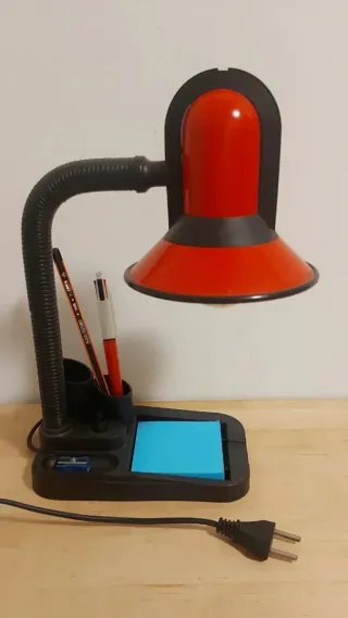 Lámpara Flexo Vintage 80s con Organizador