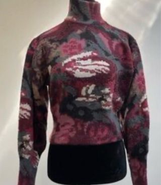 Jersey Zara cuello alto estampado floral