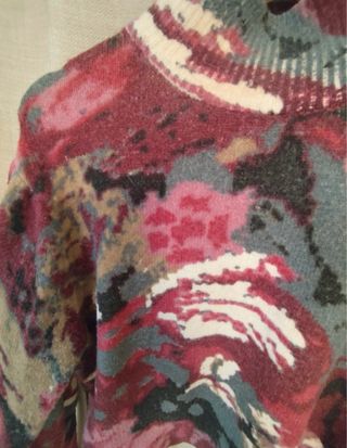 Jersey Zara cuello alto estampado floral