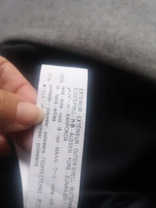 Abrigo Zara Gris lana nuevo a estrenar