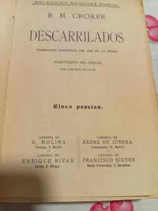 Descarrilados. B. M. Croker