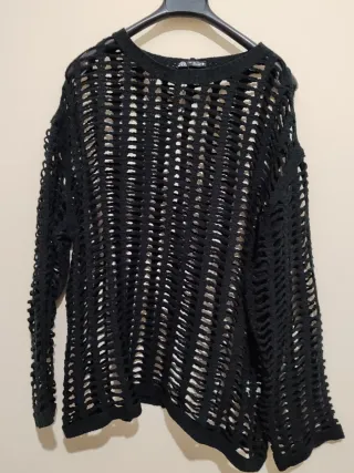 Jersey Zara Calado Negro