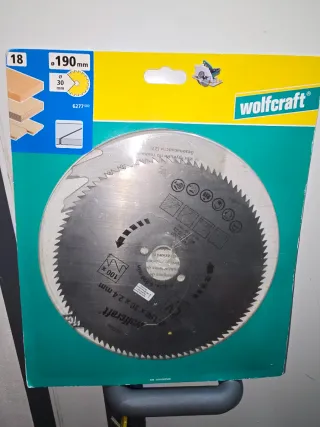 Hoja Sierra Circular Wolfcraft 190mm