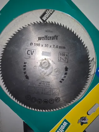 Hoja Sierra Circular Wolfcraft 190mm