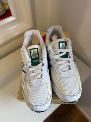 New Balance 990v4 Verde Blanco Talla 40.5