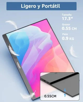 Monitor Portátil YODOIT 17.3 Full HD HDR