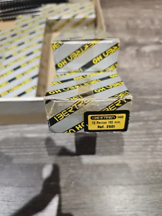 Lote Vías IBERTREN H0: Rectas, Curvas y Desvíos Iz