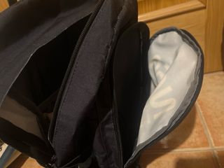 Mochila NASA con diseño de franjas y bandera