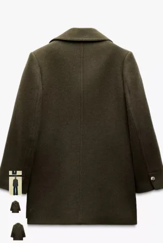 Abrigo Zara verde militar nuevo con etiquetas