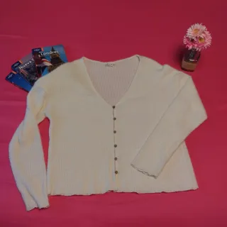 Cardigan blanco