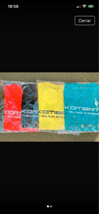 4 Camisetas Kombat Talla S