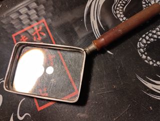 Lupa Antigua Filatelia Joyería Rectangular Mango M