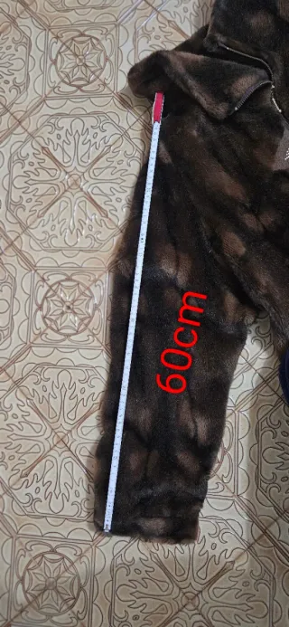 Pelliccia sintetica donna marrone