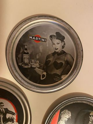 Set 4 Sottobicchieri Martini Vintage originali