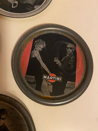 Set 4 Sottobicchieri Martini Vintage originali