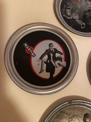 Set 4 Sottobicchieri Martini Vintage originali