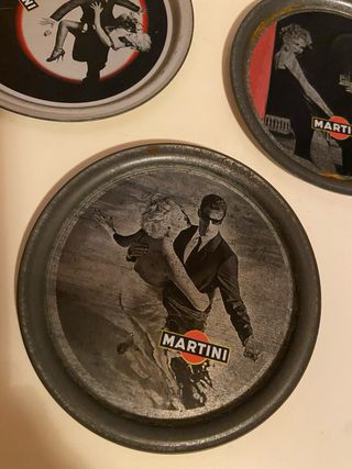 Set 4 Sottobicchieri Martini Vintage originali