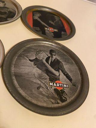 Set 4 Sottobicchieri Martini Vintage originali