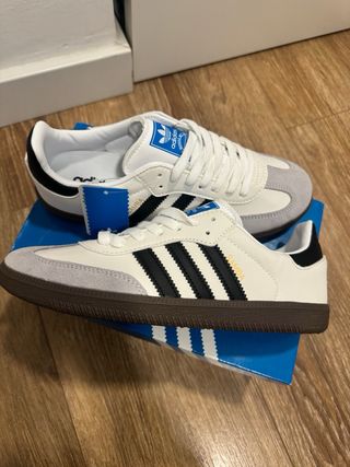 Adidas Samba Blancas y Negras talla 40