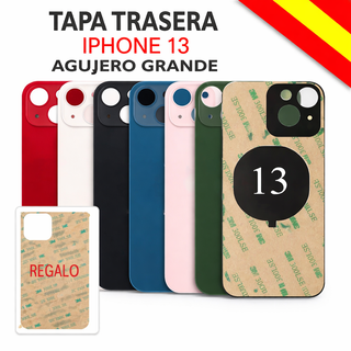 Tapa Trasera iPhone 13 Cristal + Adhesivo