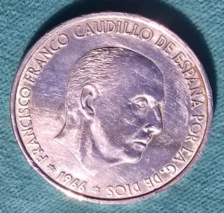 Moneda 100 Pesetas 1966 Franco Caudillo