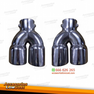 PACK DE DOS COLAS DE ESCAPE DOBLES UNIVERSAL DE A