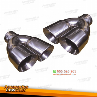 PACK DE DOS COLAS DE ESCAPE DOBLES UNIVERSAL DE A