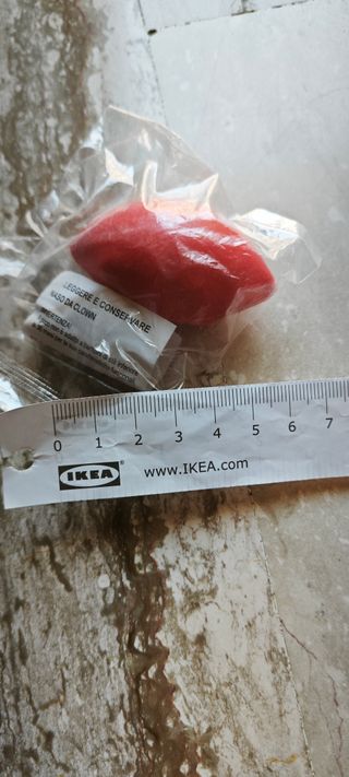 Naso da clown rosso in gomma Nez rouge  Nariz roja