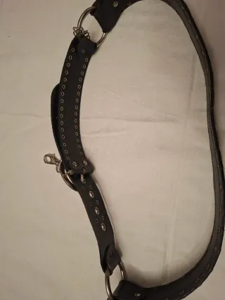 Cintura stile animalier con borchie