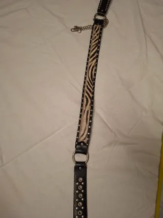 Cintura stile animalier con borchie