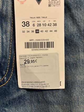 Jeans Zara vita alta