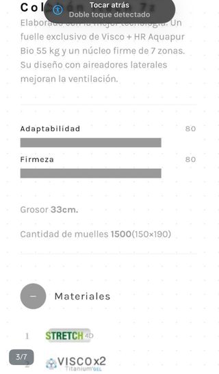 Colchón Gomarco Itech 7z 150x200