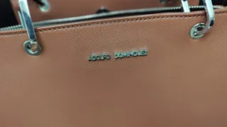 Bolso Adolfo Domínguez Marrón Cuero Nuevo