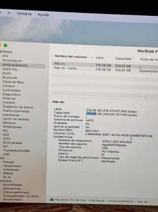 MacBook Pro 13 A1706 Touch Bar Gris Espacial