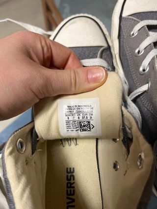 Converse All Star Gris Talla 37.5