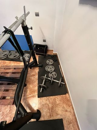 Banco de pesas press banca