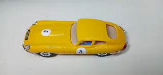 Scalextric jaguar E Amarillo Exin Replica Iberslot