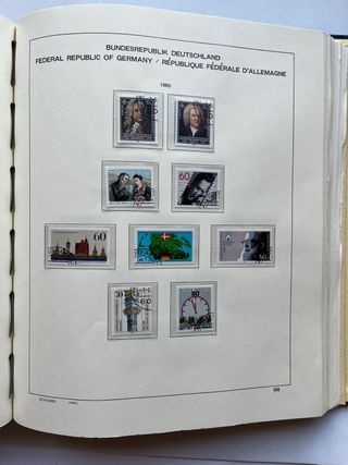 Álbum Sellos Alemania BRD 1961/1990 Usados 188 PAG