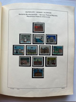Álbum Sellos Alemania BRD 1961/1990 Usados 188 PAG