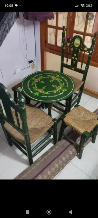 Mesa y 2 Sillas Andaluz