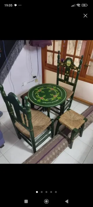 Mesa y 2 Sillas Andaluz