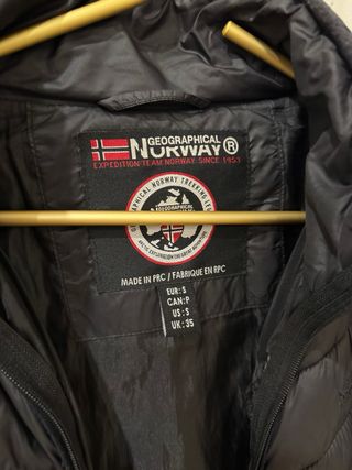 Chaqueta Geographical Norway Talla S Negra