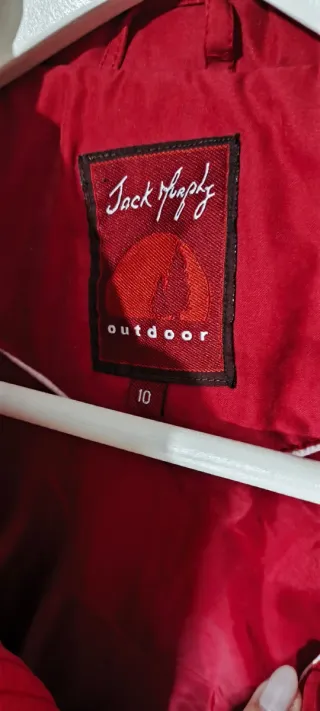 Jack Murphy.Chaleco plumífero rojo. Talla 10( M)