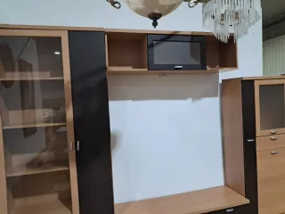 Mueble de salón modular bicolor