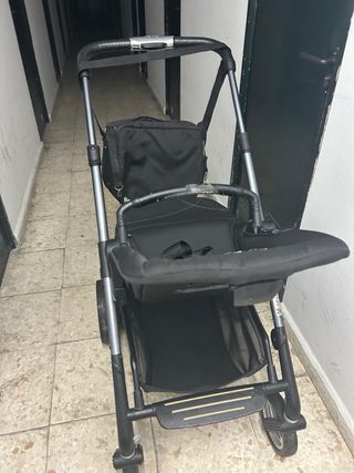 Carrito de bebé negro Silverr crosh
