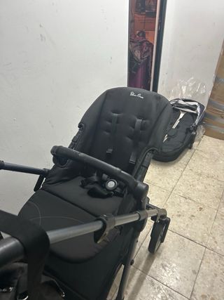 Carrito de bebé negro Silverr crosh
