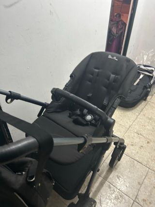 Carrito de bebé negro Silverr crosh