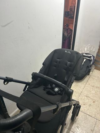 Carrito de bebé negro Silverr crosh