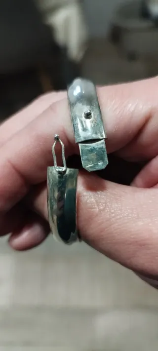 Pulsera caña de plata